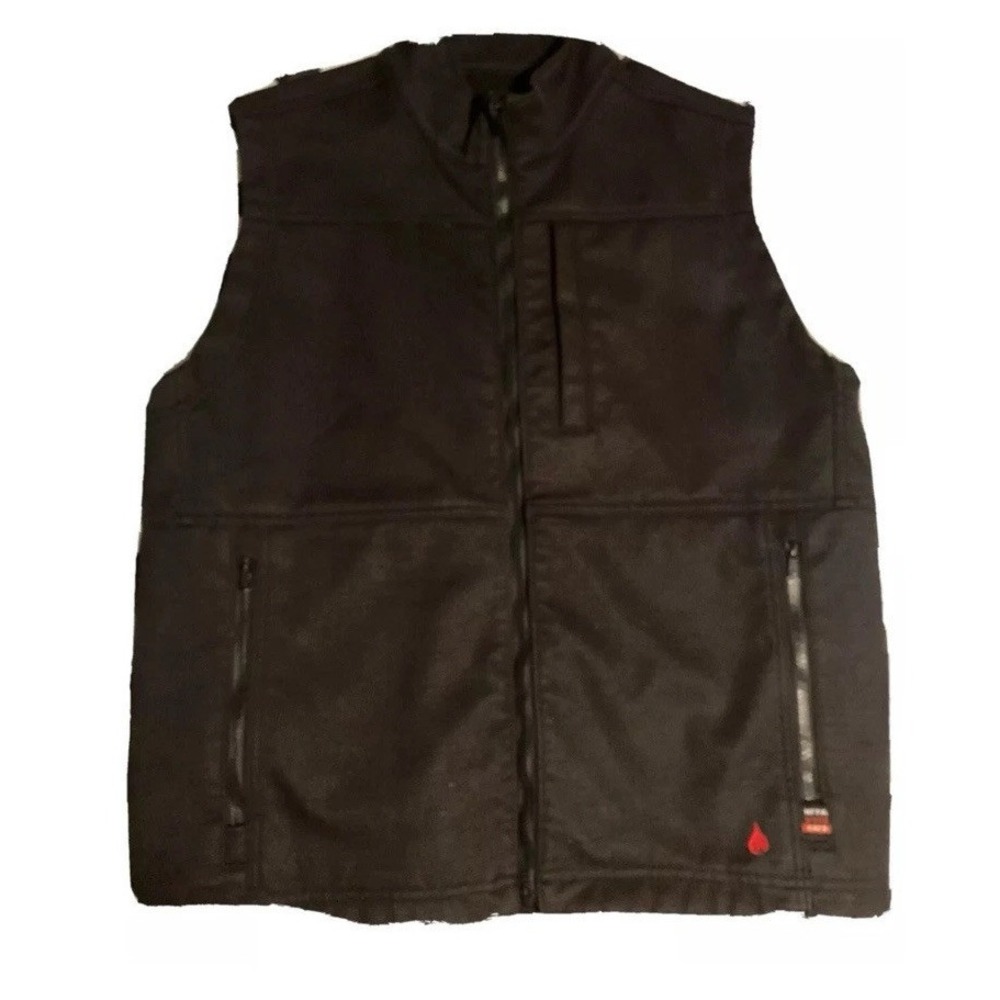 Forge FR Work Vest Mens Flame Resistant Ripstop Zipper MFRTVO-10041 Sz Large